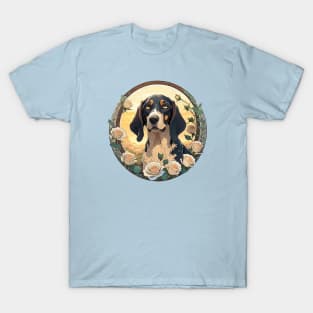 Hound Dog Rose Garden T-Shirt